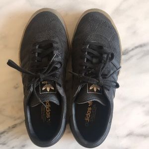 Adidas Snakeskin Leather Sneakers